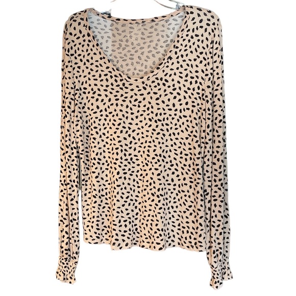 Maurices Animal Print Long Sleeve Blouse - Picture 1 of 7